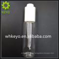 50ml Luxus Bart Balsam transparent gefärbte kosmetische Behälter Dünnwandige Glasflasche mit Presse Dropper